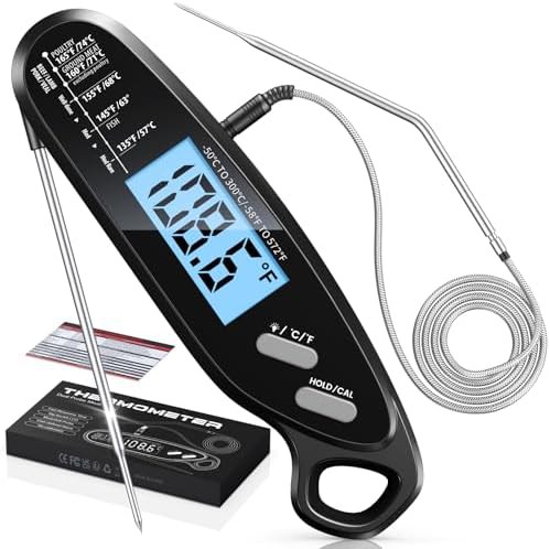 Air Fryer Compatible Dual Probe Digital Thermometer