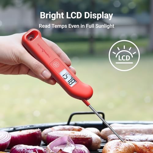 Red Waterproof NIST Certified Instant Read Thermometer — photo 4