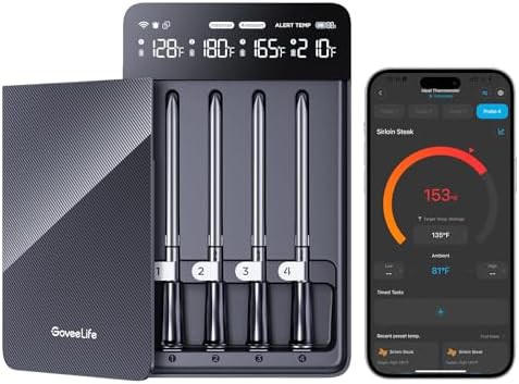 Wireless Four Probe Smart Meat Thermometer