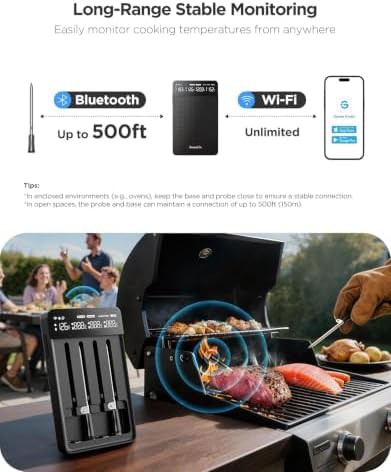Wireless Four Probe Smart Meat Thermometer — photo 5