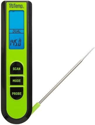 Green dual infrared probe meat thermometer
