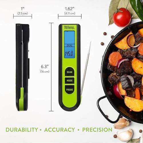 Green dual infrared probe meat thermometer — photo 4