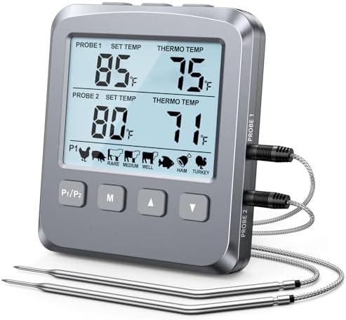 Digital Dual Probe Smoker and Grill Thermometer