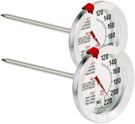 Two Pack Analog Oven Safe Meat Thermometers