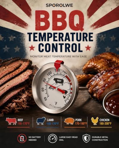 Analog Stainless Steel Leave-in Oven Thermometer — photo 3