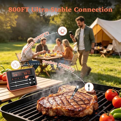 Digital Bluetooth BBQ Thermometer with Calibration — photo 3