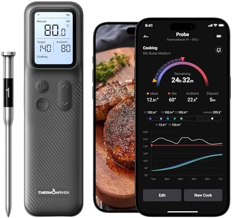 Bluetooth Wireless Meat Thermometer with App Control