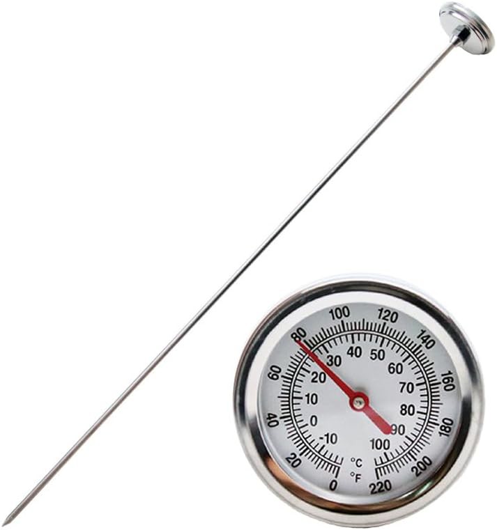 Stainless Steel Thermometer with 20 Inch Probe