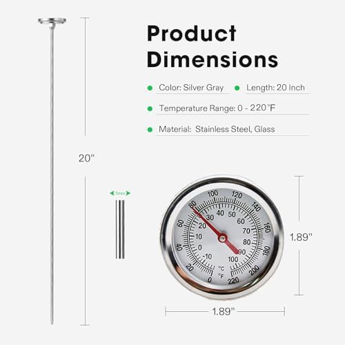 Stainless Steel Thermometer with 20 Inch Probe — photo 4