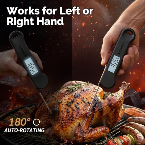 Black outdoor fryer instant read thermometer — photo 5