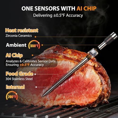 Bluetooth Wireless Alarm Meat Thermometer — photo 4
