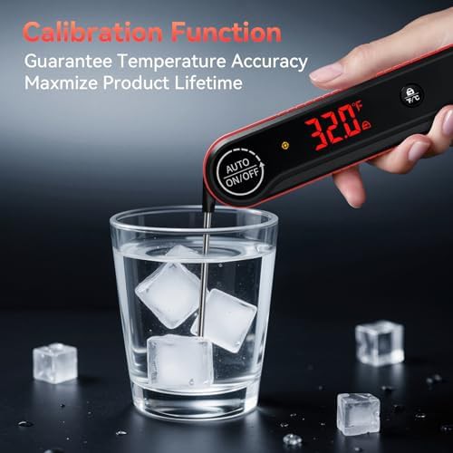 Red Waterproof Instant Read Meat Thermometer — photo 4