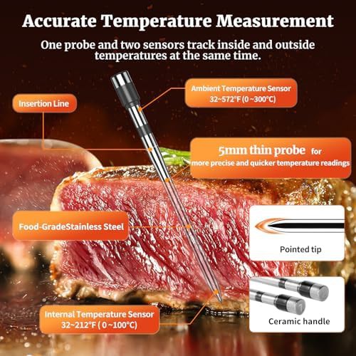 Wireless Dual Probe Smart BBQ Thermometer — photo 4
