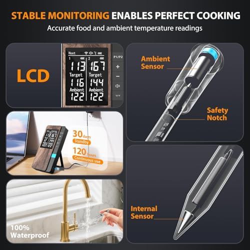 Wireless Digital Grilling Thermometer with Dual Probes — photo 5