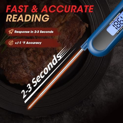 Blue Instant Read Digital Food Thermometer — photo 3